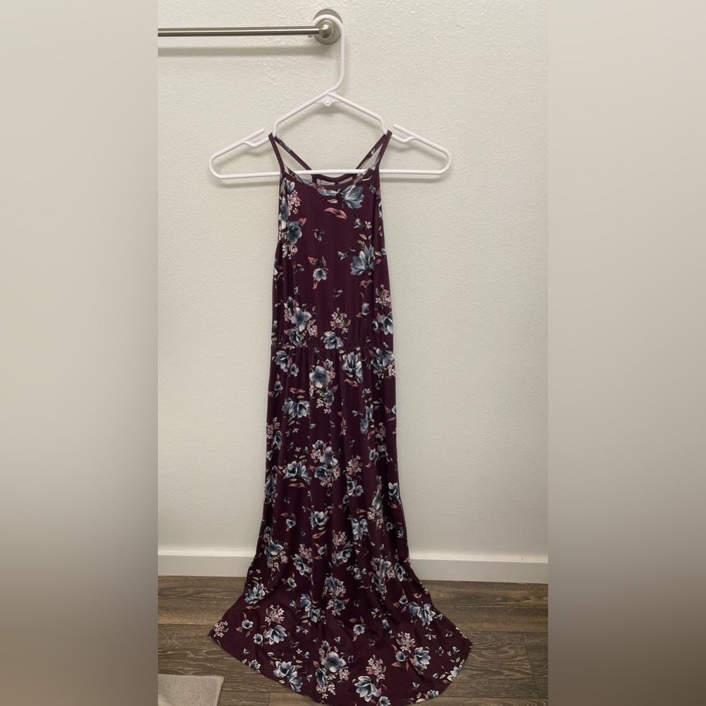 French Grey full length dress